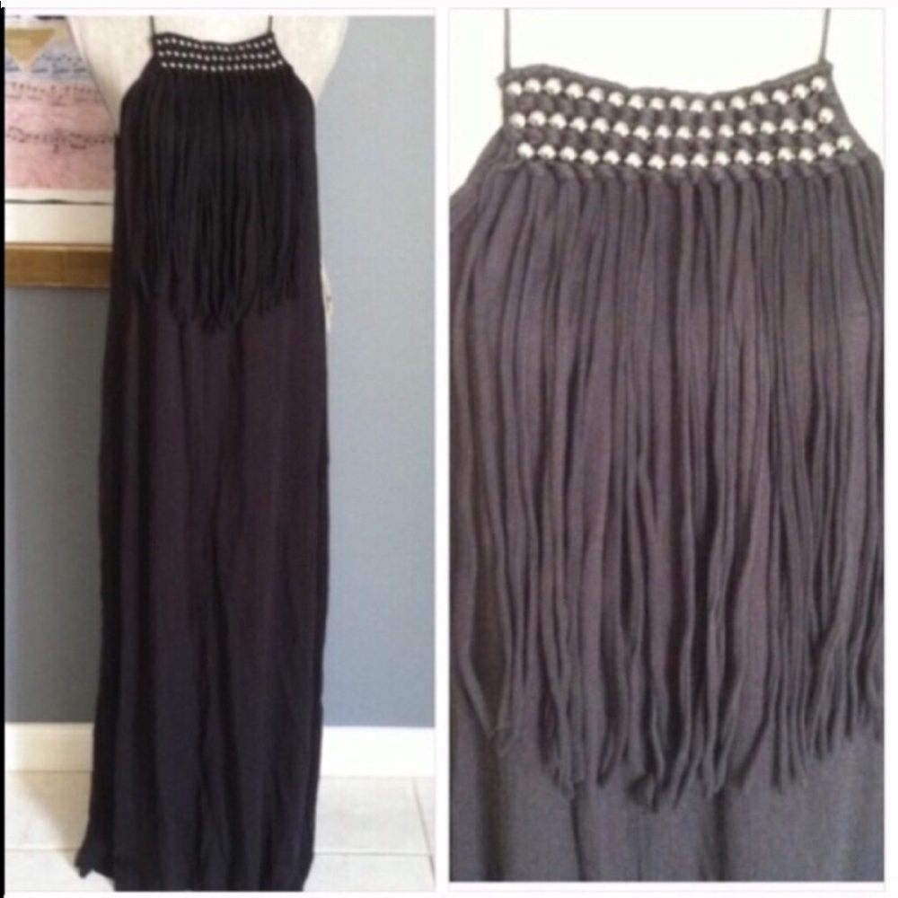 Ralph Lauren Fringed Boho Maxi
